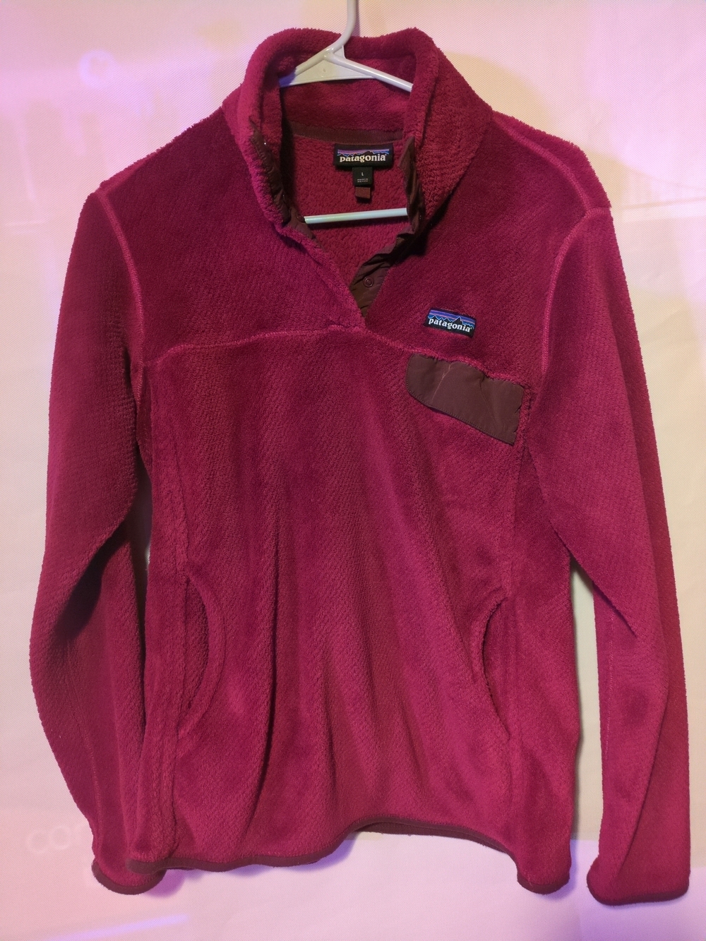 Patagonia Women's Cowl Fleece Pullover - Raspberry